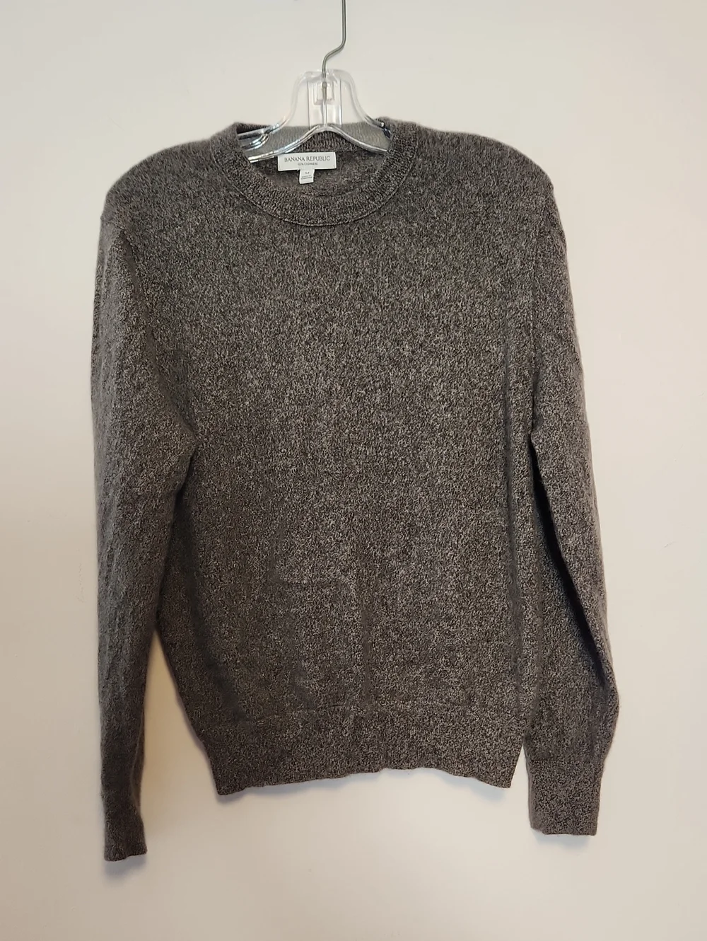Banana Republic Men's Brown Marled Crewneck Cashmere Sweater M